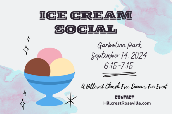Ice Cream Social flyer